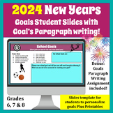 2024 New Year's Goals Digital Student Interactive PowerPoi