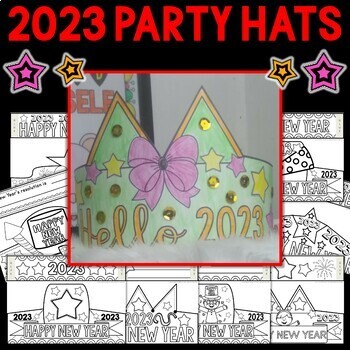 Preview of 2024 New Year's Resolution Hat Crafts Easy and Simple