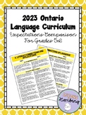 2023 Ontario Language Grade 5 + 6 Expectation Comparison