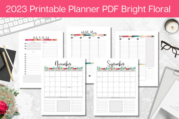 Preview of 2023 Planner PDF Printable Calendar