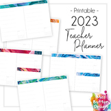 2023 Printable Teacher Diary Planner - Day to a Page - Pai