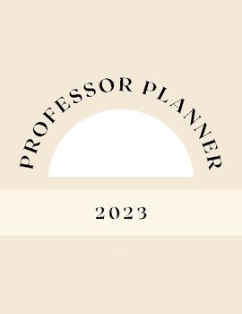 Preview of 2023 Professor Planner