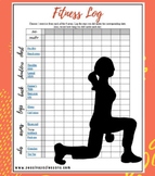 P.E. Fitness Stations Log | Weight Lifting | Exercise Card