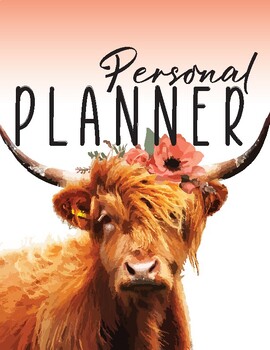 Preview of 2023 Scottish Cow Personal Planner