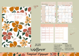 2023 Teacher Planner, wildflower teacher planner, digital 