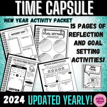 Preview of 2023 Time Capsule Project | New Year 2024 Middle & High School Activities