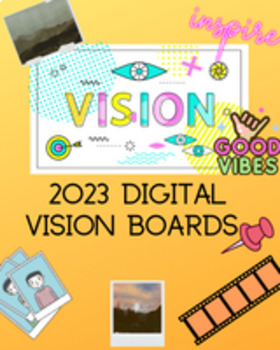 2023 Vision Board Templates- MOST GRADES by Safari Park Science | TPT