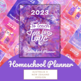 2023 Watercolour Homeschool Planner for Australia and New Zealand