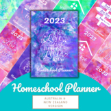 2023 Watercolour Scripture Homeschool Planner for Australi