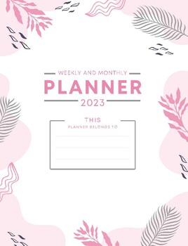 Preview of 2023 Weekly & Monthly Planners