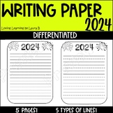 2024 Writing Paper Differentiated UPDATED YEARLY - Goals, 