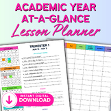 2024-2025 Academic Year At-A-Glance Teacher Lesson Planner