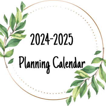 Preview of 2024-2025 Calendar Slide Show Template