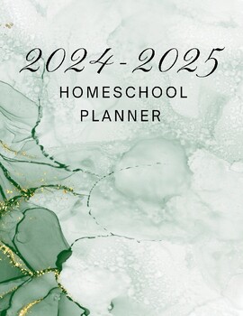 Preview of 2024-2025 Homeschool Planner - Green