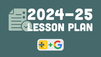Preview of 2024-2025 Lesson Plan | Preschool Kids Church | Google Sheets and Docs Template
