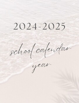 Preview of 2024-2025 School Calendar Year