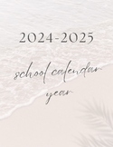 2024-2025 School Calendar Year