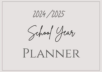 Preview of 2024/2025 School Year Digital and Printable Planner