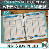 2024-2025 School Year Printable Weekly Planner Agenda