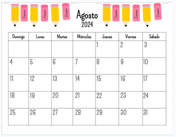 Preview of 2024-2025 Spanish Academic Calendar