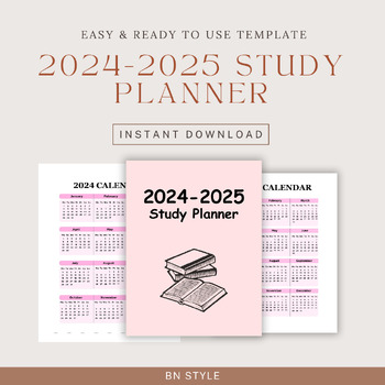Preview of 2024-2025 Study Planner