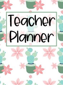 Preview of 2024-2025 Succulent Teacher Planner