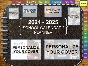 Preview of 2024-2025 Teacher Calendar & Planner