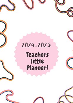 Preview of 2024-2025 Teacher Planner