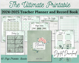 2024-2025 Teacher Planner and Record Book: Digitable/Printable