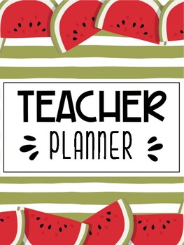 Preview of 2024-2025 Watermelon Teacher Planner