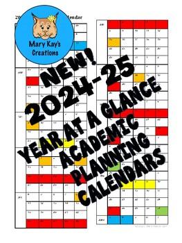 Preview of 2024-25 Year at a Glance Academic Calendars