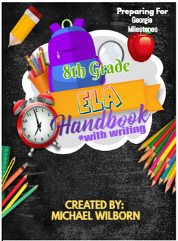 Preview of 2024 8th Grade ELA with Writing Georgia Milestones Assessment Handbook