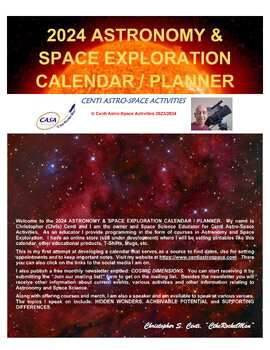 Preview of 2024 Astronomy & Space Exploration Calendar/Planner