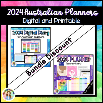 Preview of 2024 NSW Teacher Planner BUNDLE | Digital and Print