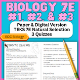 2024 Biology New Question Types TEKS 7E - 3 Quizzes Natura