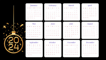 Preview of 2024 Calendar