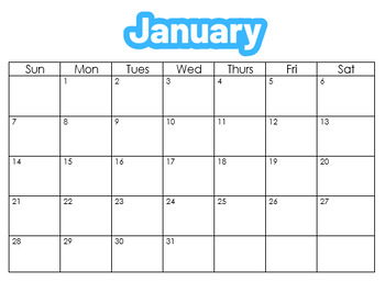 2024 Calendar | Editable | Planner & Craft by The Lucky One | TPT