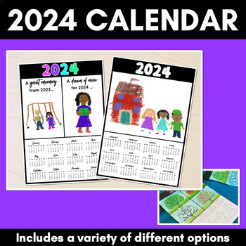 Preview of 2024 Calendar Templates - End of Year Gifts for Parents & Students