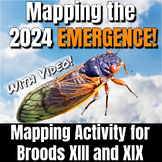 2024 Cicada Emergence - Mapping Brood XIII and XIX