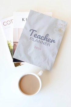 Preview of 2024 Clean Aesthetic Teacher Planner, Minimalist