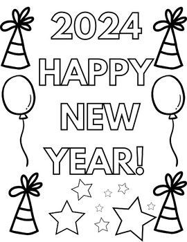 2024 Coloring Page by Ms Coughlins Page | TPT