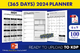 2024 Dated Planner (365 Days) - KDP Interior Template