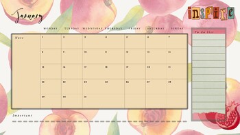 Preview of 2024 Desk pad calendar