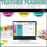 2024 Digital Teacher Planner - Google Sheets - Editable