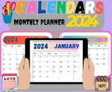 2024 Editable Behavior Calendar Template - Printable - Monthly