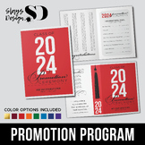 2024 Editable Promotion/Graduation Ceremony Program