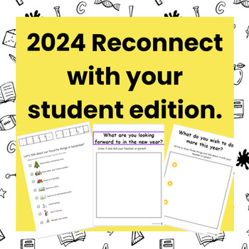 Preview of 2024 Edition Reflection/Goal setting activity worksheets.