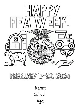 Preview of 2024 FFA Week Coloring Contest