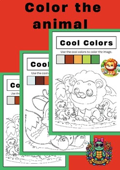 Preview of 2024 February COLORING ACTIVIVITIES: Color by colors Animals