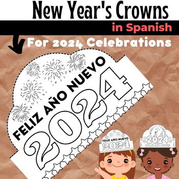 Preview of 2024 Feliz Año Nuevo Paper Crown Craft